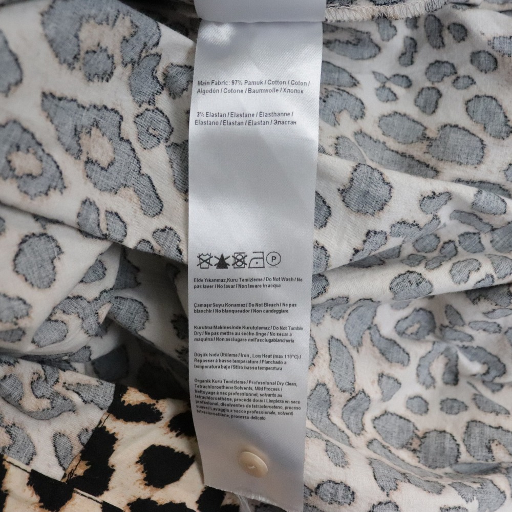Anthropologie Exquise The Tobie Shirt Dress Small Leopard Print Shirtdress - Picture 12 of 12